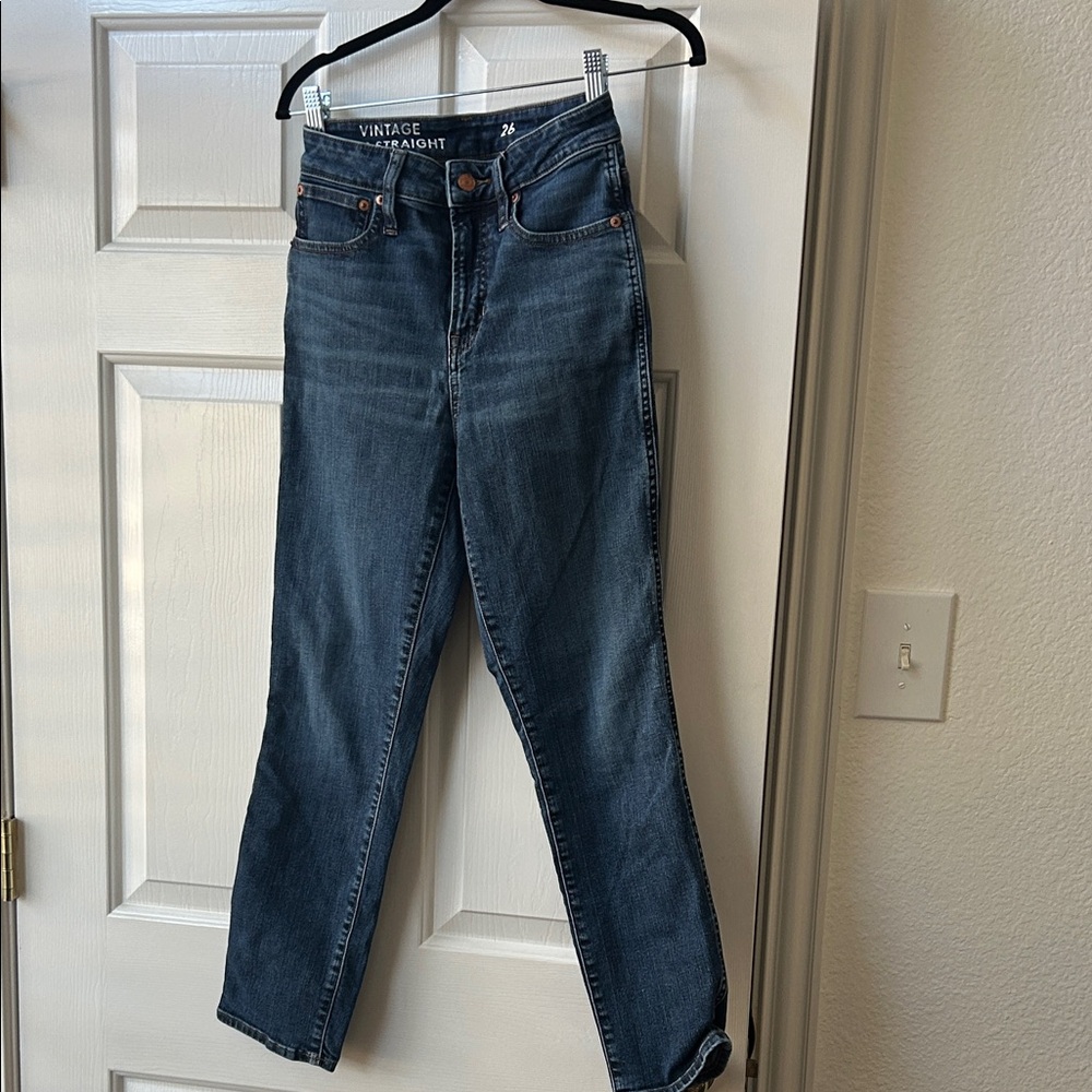J. Crew Women's Vintage Indigo Straight Leg Jeans